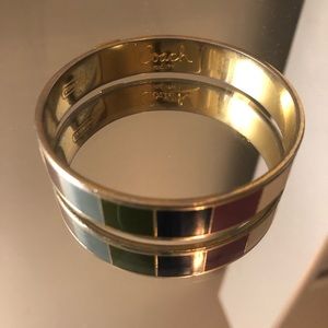 Coach color block bangle